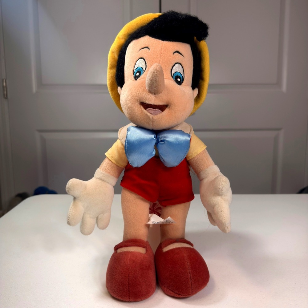 Disney Pinocchio Plush Disneyland Resort Stuffed Toy Classic Movie 14 Inch
